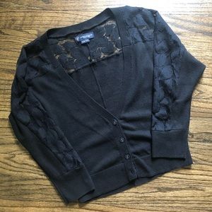 Black Lace American Eagle Cardigan